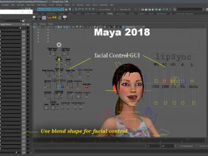 Kristen Cartoon GirlRig V1 3D Model