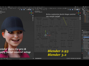 Kristen Kristen Cartoon GirlRig V2 3D Model