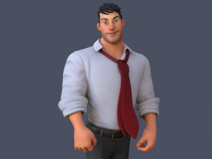Corporate Man 3D Model