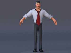 Corporate Man 3D Model