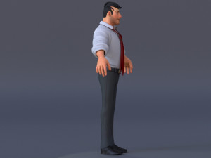 Corporate Man 3D Model