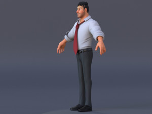 Corporate Man 3D Model