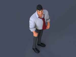 Corporate Man 3D Model