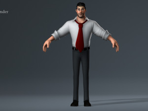 Corporate Man 3D Model