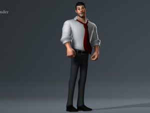 Corporate Man 3D Model