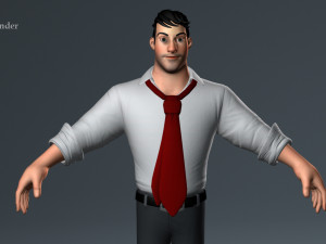 Corporate Man 3D Model