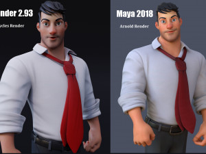 Corporate Man 3D Model