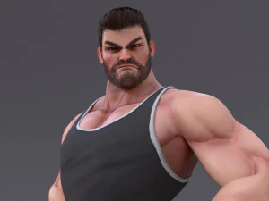 James Cartoon ManRig 3D Model