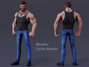 James Cartoon ManRig Modelo 3D
