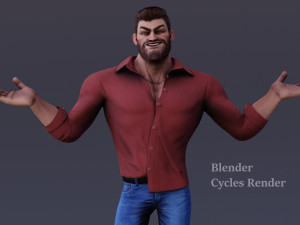 James Cartoon ManRig Modelo 3D