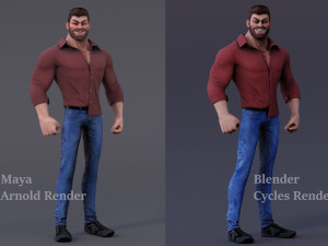 James Cartoon ManRig Modelo 3D