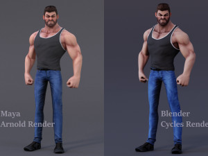James Cartoon ManRig Modelo 3D
