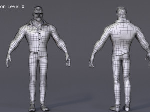 James Cartoon ManRig Modelo 3D