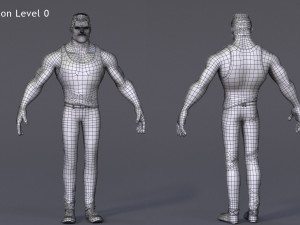 James Cartoon ManRig Modelo 3D