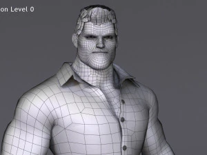 James Cartoon ManRig 3D Model