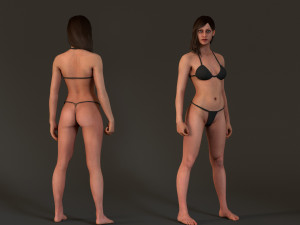 Female Base Complete Rig 3D Model