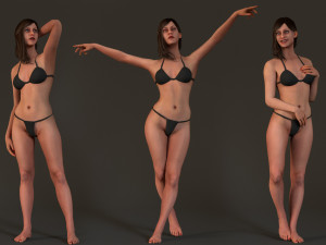 Female Base Complete Rig 3D Model