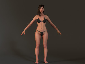 Female Base Complete Rig 3D Model