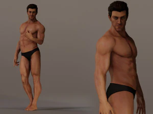 Male Base Complete Rig 3D Model