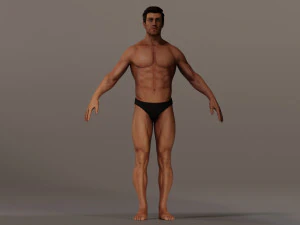 Male Base Complete Rig 3D Model