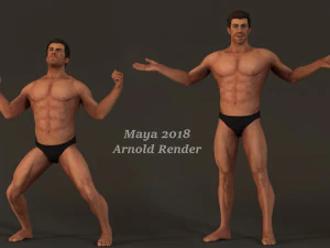 Male Base Complete Rig 3D Model