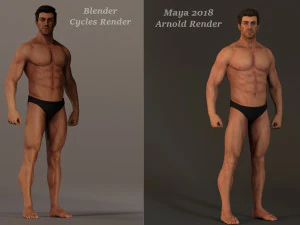 Male Base Complete Rig 3D Model