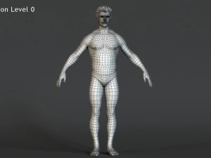 Male Base Complete Rig 3D Model