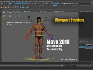 Male Female Base complete Rig 3D Model