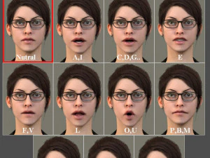 Professional Girl Rig 3D Model