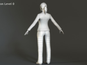 Professional Girl Rig Modelo 3D