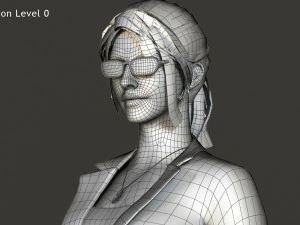 Professional Girl Rig 3D Model