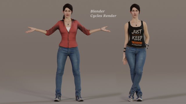 Female Base With Outfit 3D Model - TurboSquid 1804840