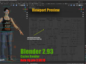 Female Base With Outfit Rig 3D Model