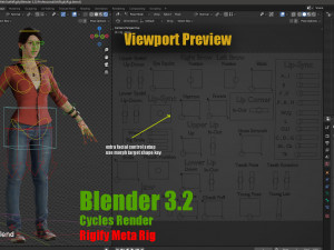 Female Base With Outfit Rig 3D-Modell