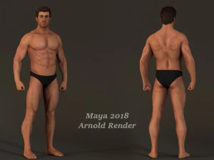Male Base Three Rig Pack 3D Model