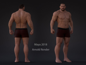 Male Base Three Rig Pack 3D 모델