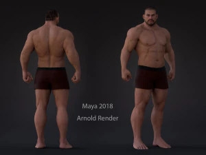 Male Base Three Rig Pack 3D Model