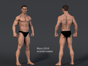 Male Base Three Rig Pack 3D 모델