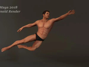 Male Base Three Rig Pack 3D Model