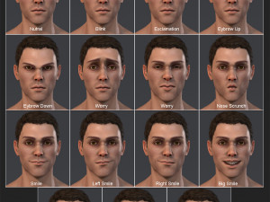 Male Base Three Rig Pack 3D 모델