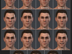 Male Base Three Rig Pack 3D Model