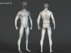 Male Base Three Rig Pack 3D 모델