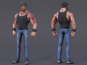 James Cartoon Rig V2 3D Model