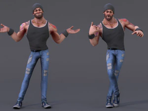 Rig Kartun James V2 Model 3D