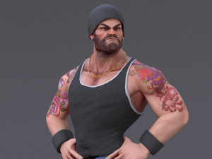 James Cartoon Rig V2 3D Model
