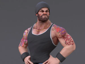 Rig Kartun James V2 Model 3D