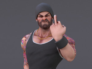 James Cartoon Rig V2 3D Model