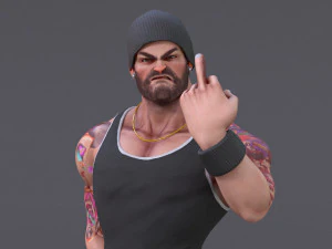 Rig Kartun James V2 Model 3D