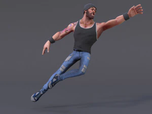 Rig Kartun James V2 Model 3D