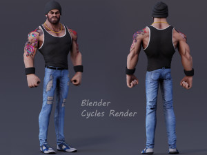 James Cartoon Rig V2 3D Model